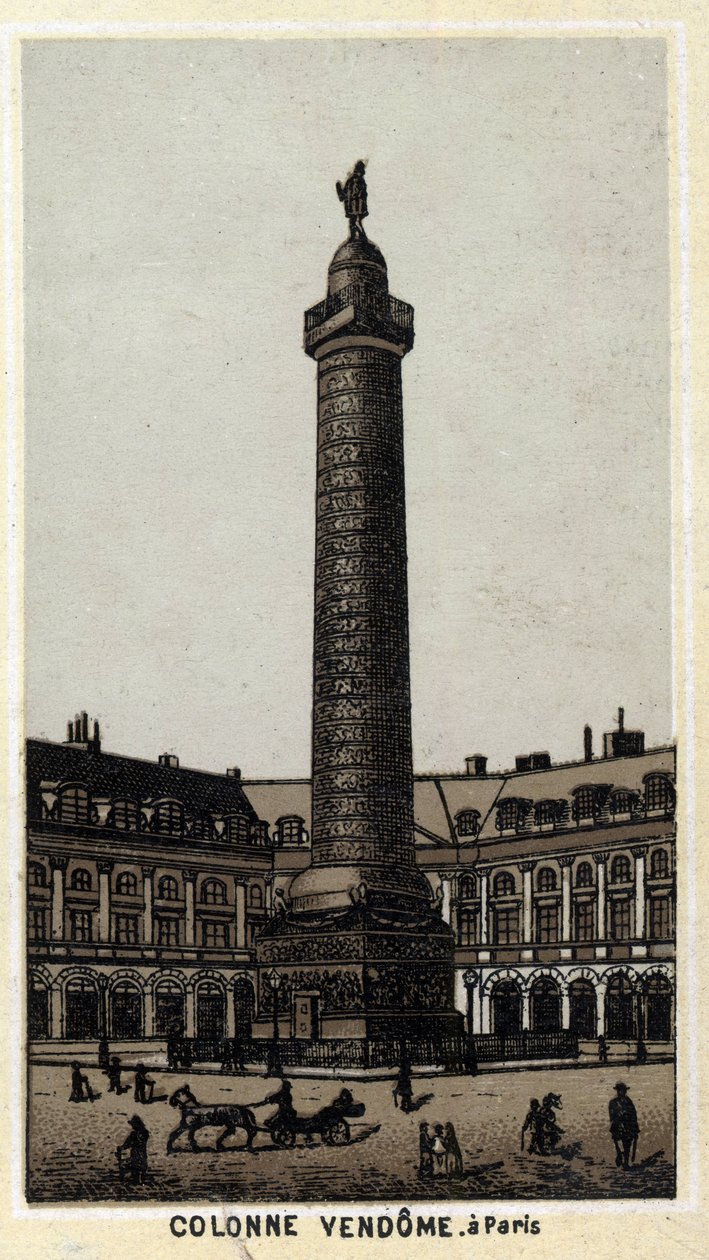 Vendome Column on the Place Vendome in Paris by Unknown artist