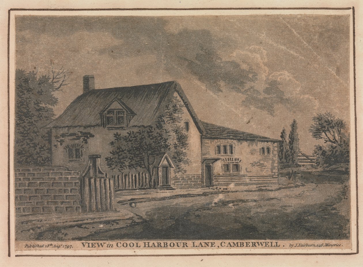 View in Cool Harbour Lane, Camberwell by Unknown artist