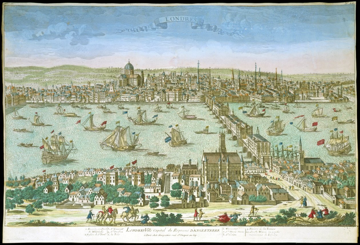 View of London at the Beginning of the 18th Century by Unknown artist