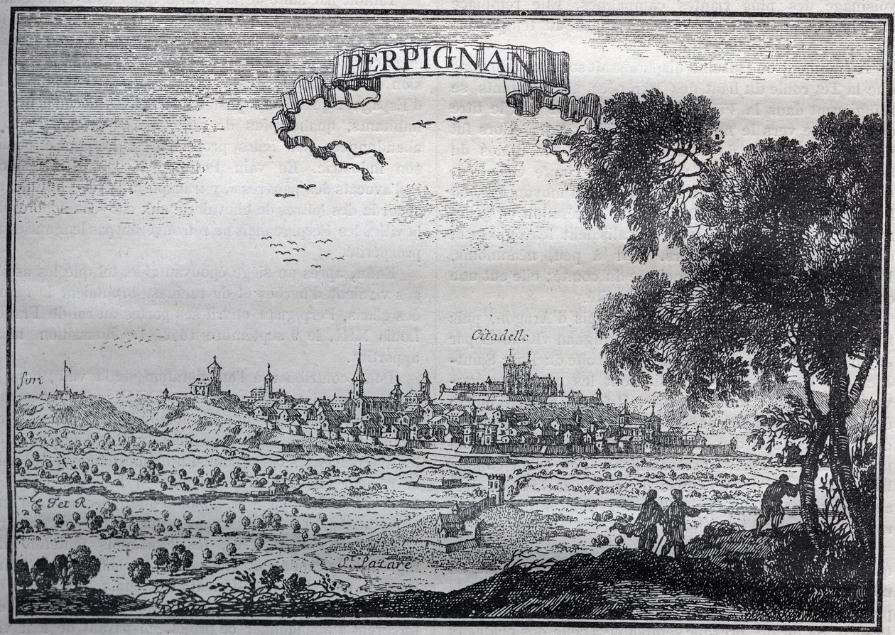 View of Perpignan in the 17th Century by Unknown artist