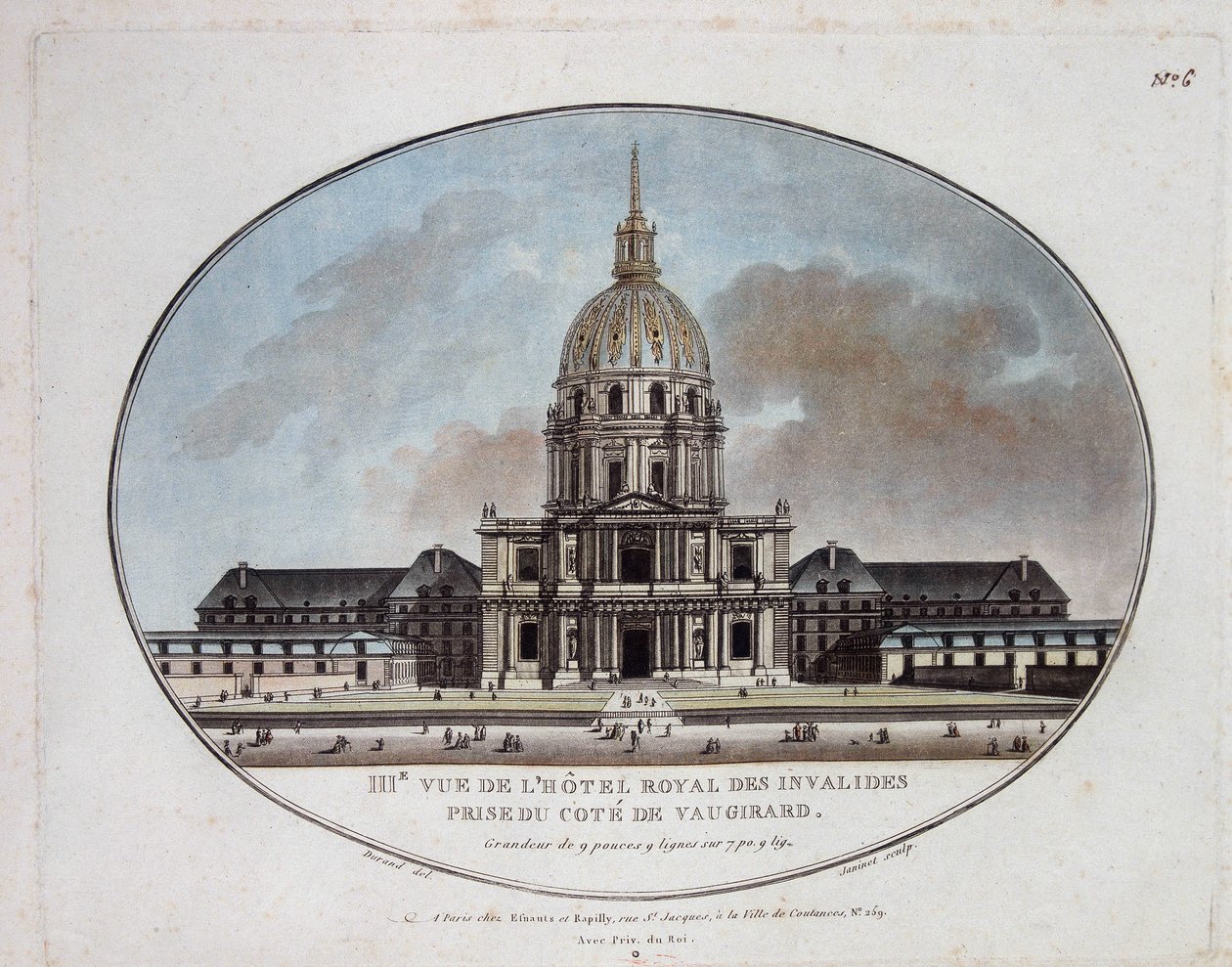 View of the Hotel Royal des Invalides by Unknown artist