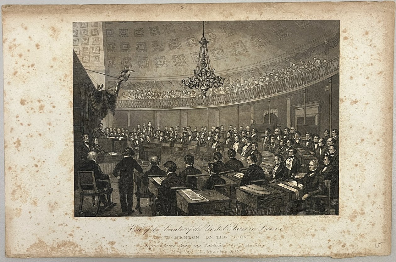 View of the Senate of the United States in Session by Unknown artist