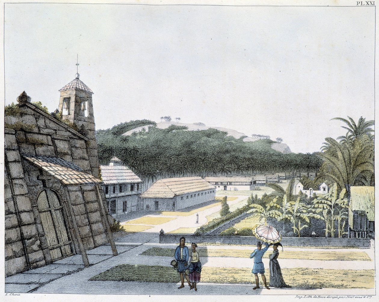 View of the city of Agana, archipelago of the Mariana Islands by Unknown artist