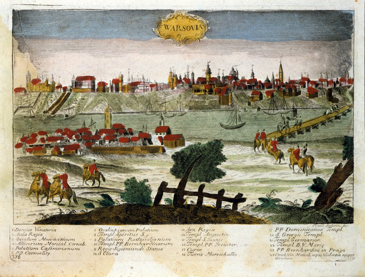 View of the City of Warsaw in Poland. End of the 18th Century by Unknown artist