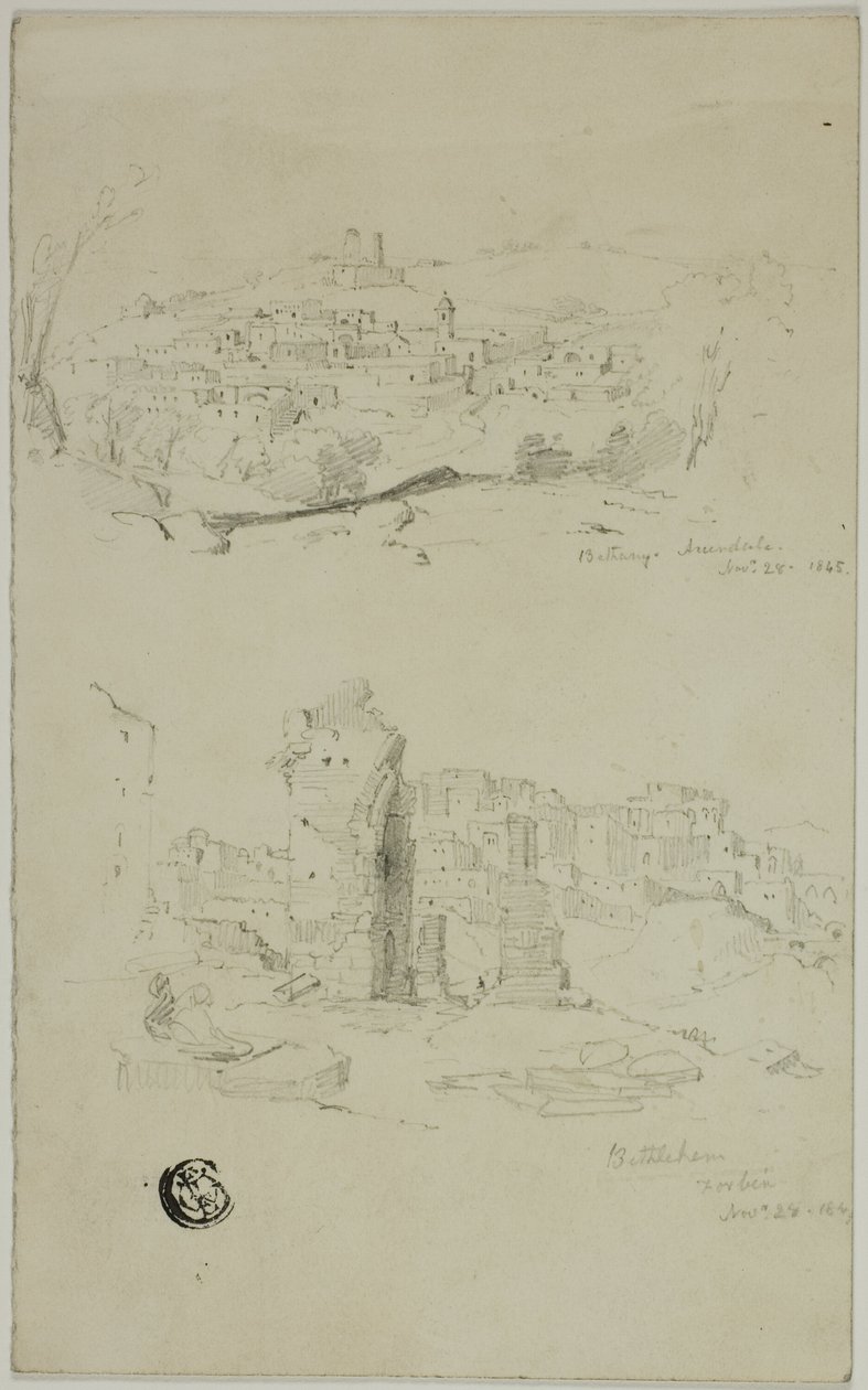 Views of Bethany and Bethlehem by Unknown artist
