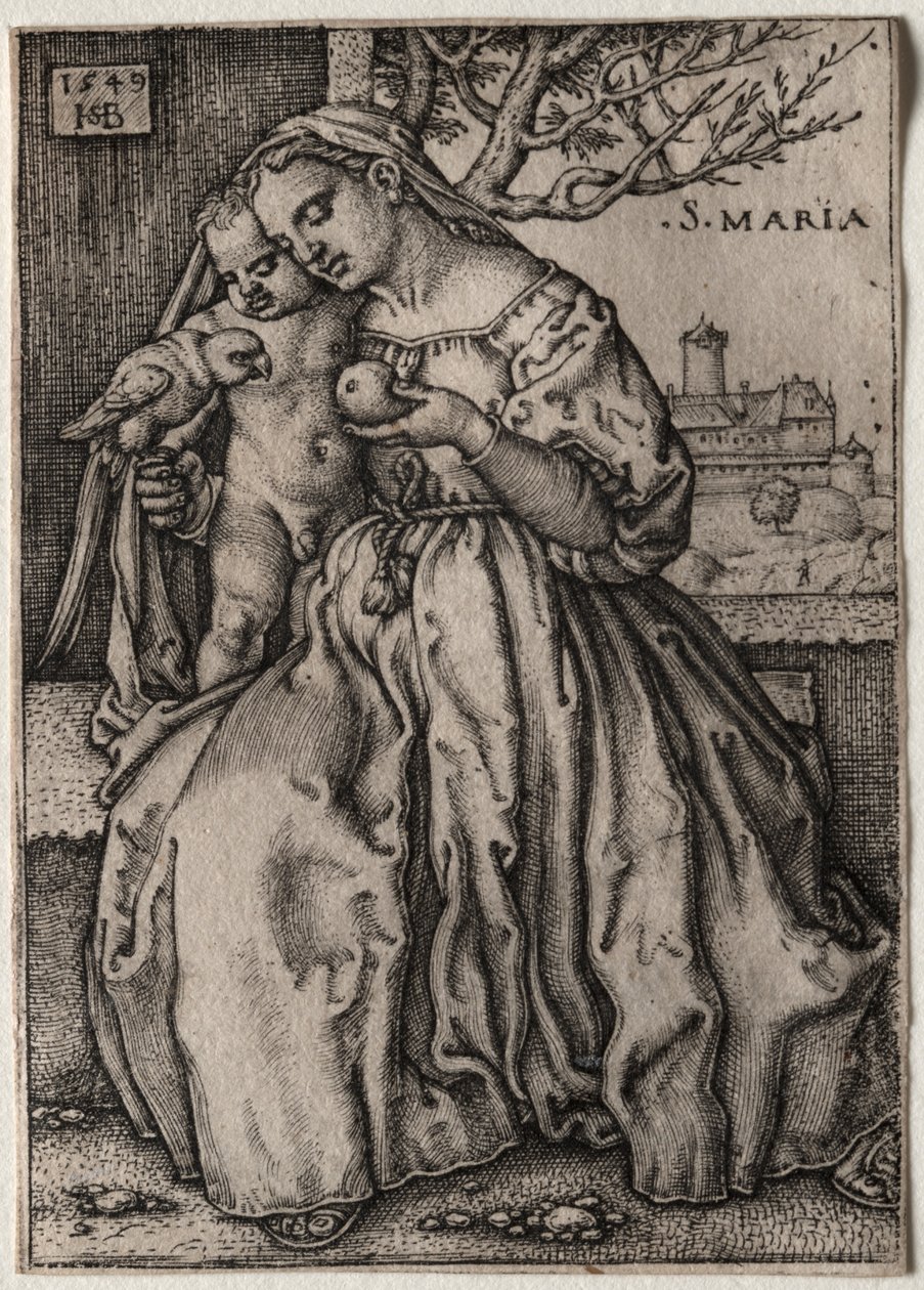 Virgin and Child with Parrot by Unknown artist