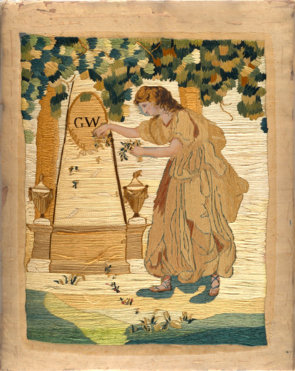 Virtue Paying Homage at the Tomb of Washington by Unknown artist