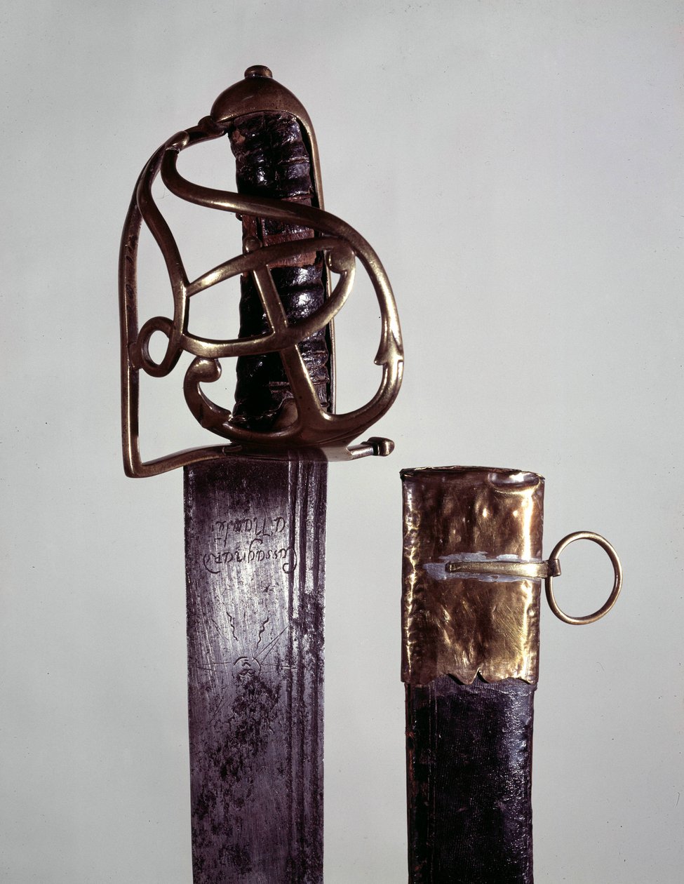 Weapon: Sword and Naval Scabbard with the Monogram of Louis XVI by Unknown artist