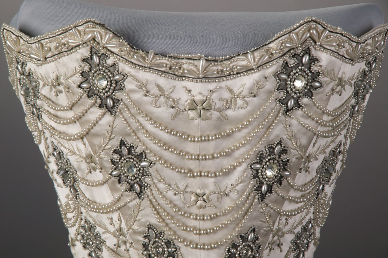 Wedding dress bodice by Unknown artist