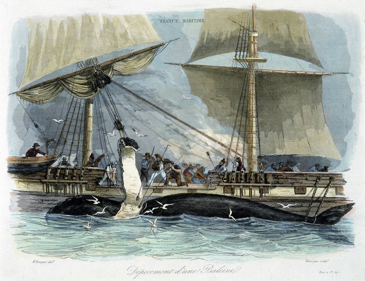 Whale Fishing: The Butchering by Unknown artist