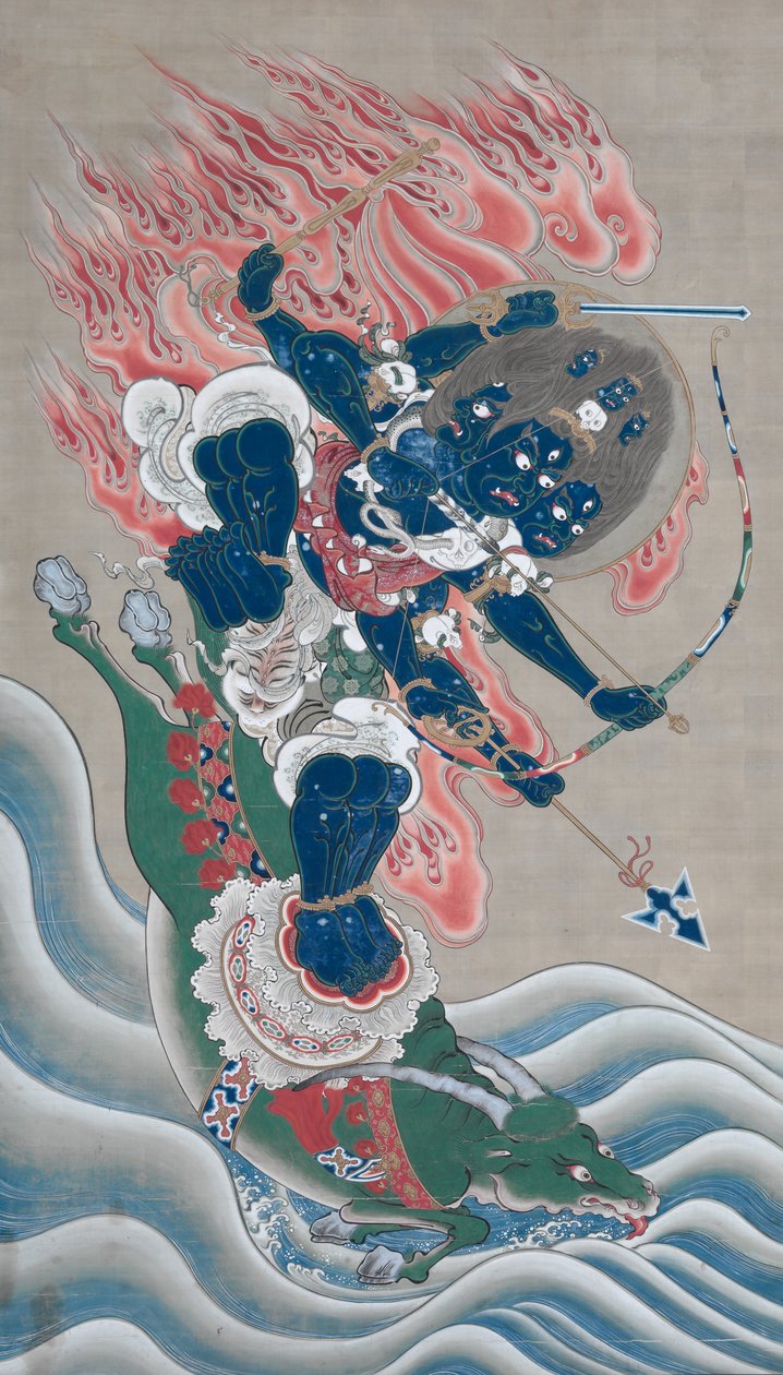 Wisdom King of Great Awe-inspiring Power (Daiitoku Myoo) by Unknown artist