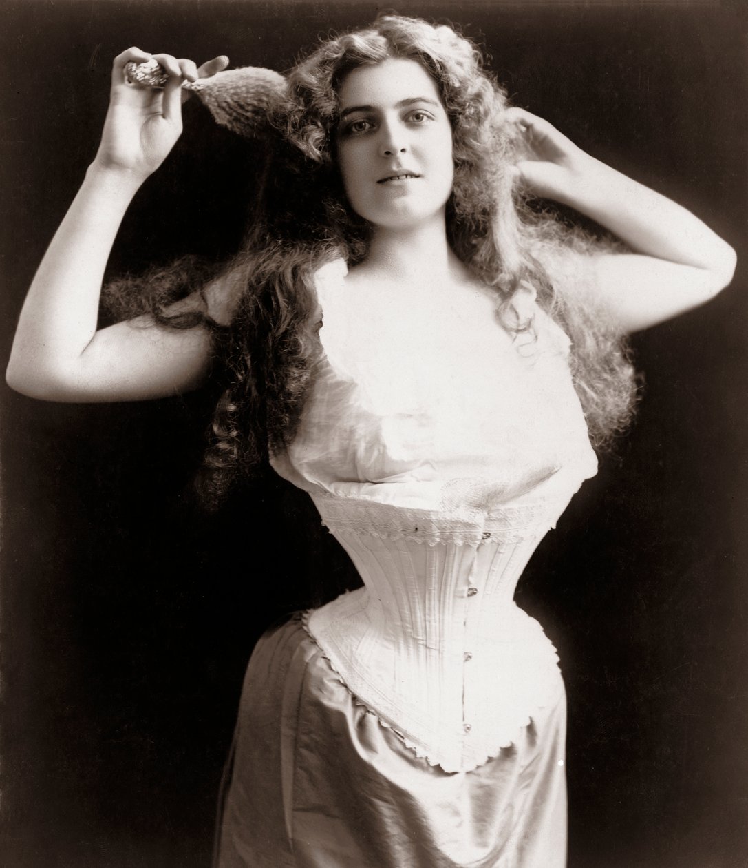 Woman Wearing Corset by Unknown artist