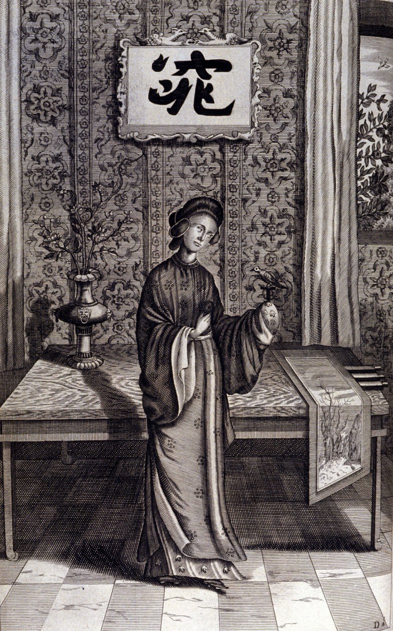 Woman of the Chinese nobility. “De China Monumenta” by Athanasius Kircher (1601 - 1680), Jesuit, Orientalist and German scholar, Amsterdam 1667 by Unknown artist