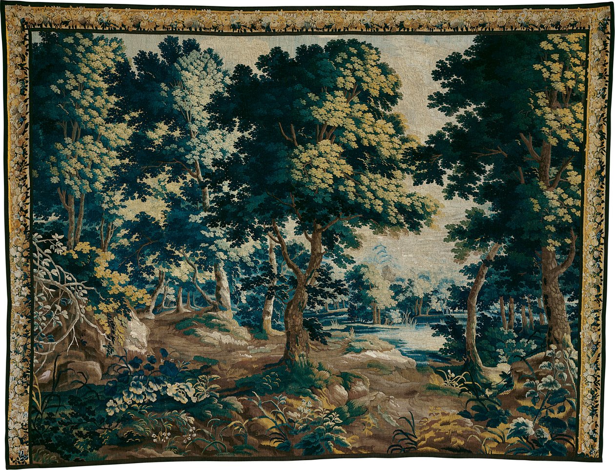 Woodland with a Pond by Unknown artist