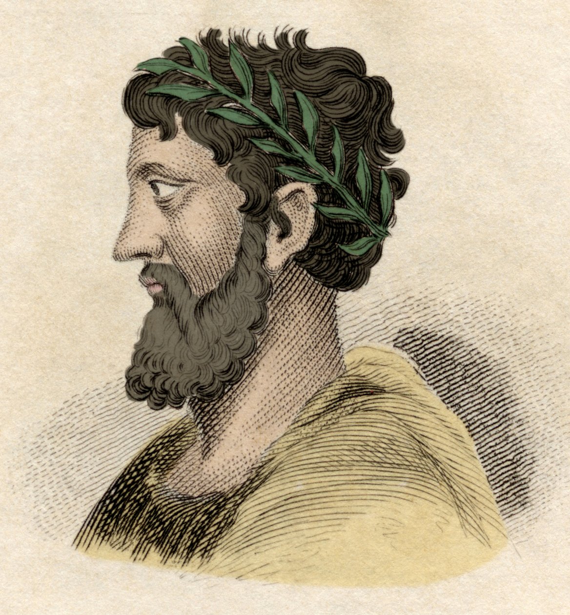 Zaleucus (or Zaleucos Zaleuco di Locri) Greek philosopher and legislator of the Locreans (people of Italy), living in the 7th century BC by Unknown artist