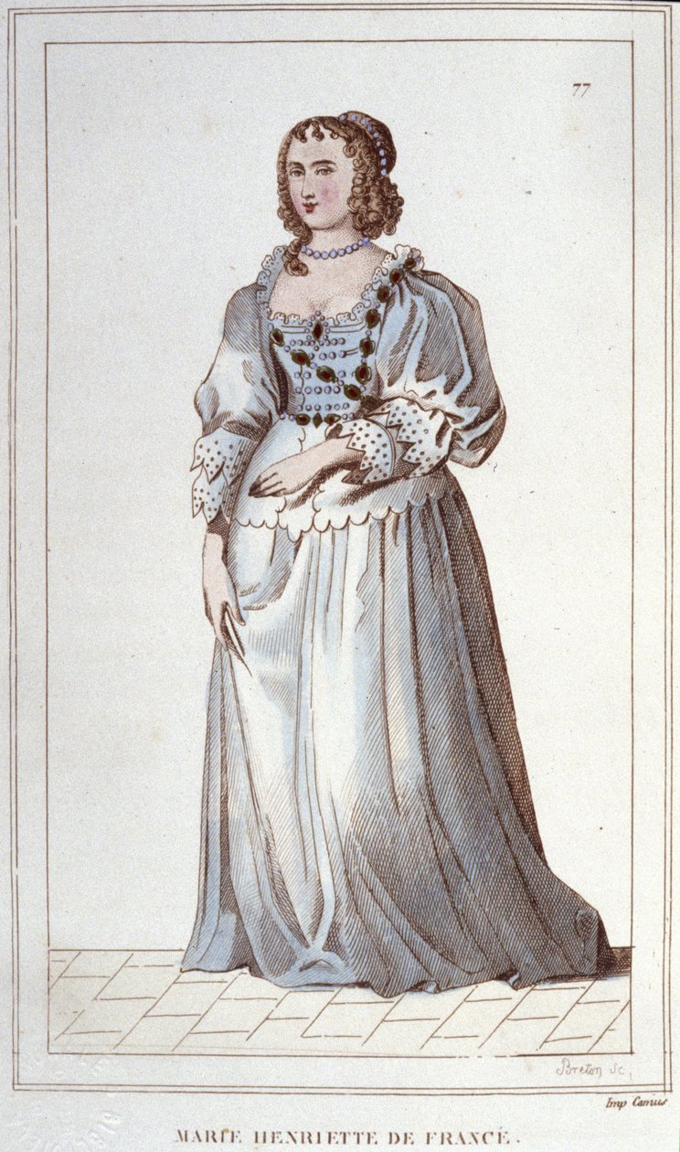 Portrait of Henriette-Marie of France by Unknown artist