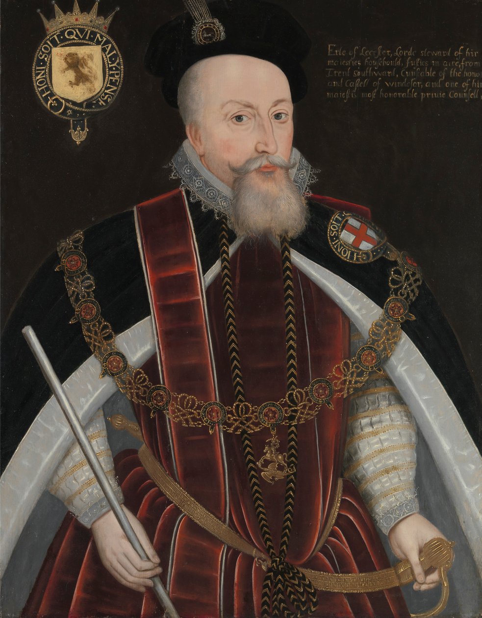 Robert Dudley, first Earl of Leicester (1532/3–1588) by Unknown artist, sixteenth century