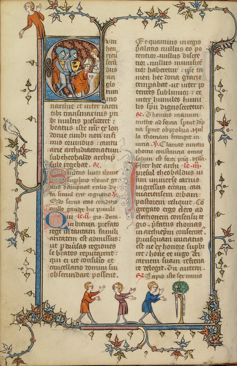 Initial C: The Martyrdom of Saint Thomas Becket by Unknown artist/maker