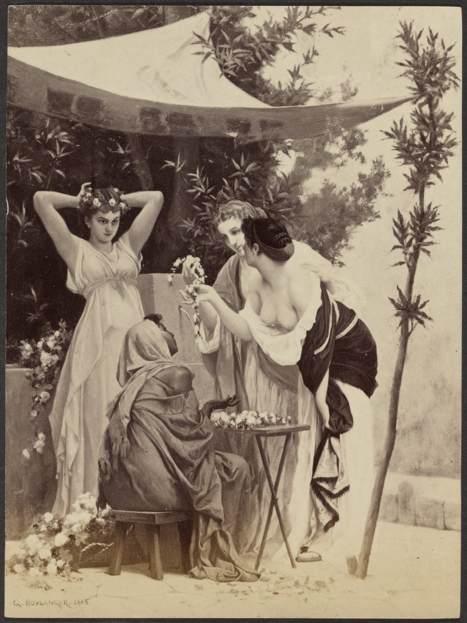 The Wreath Seller by Unknown artist/maker