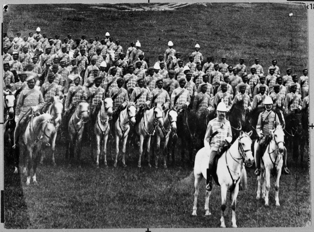 2nd Madras Regiment Light Cavalry on parade by Unknown photographer