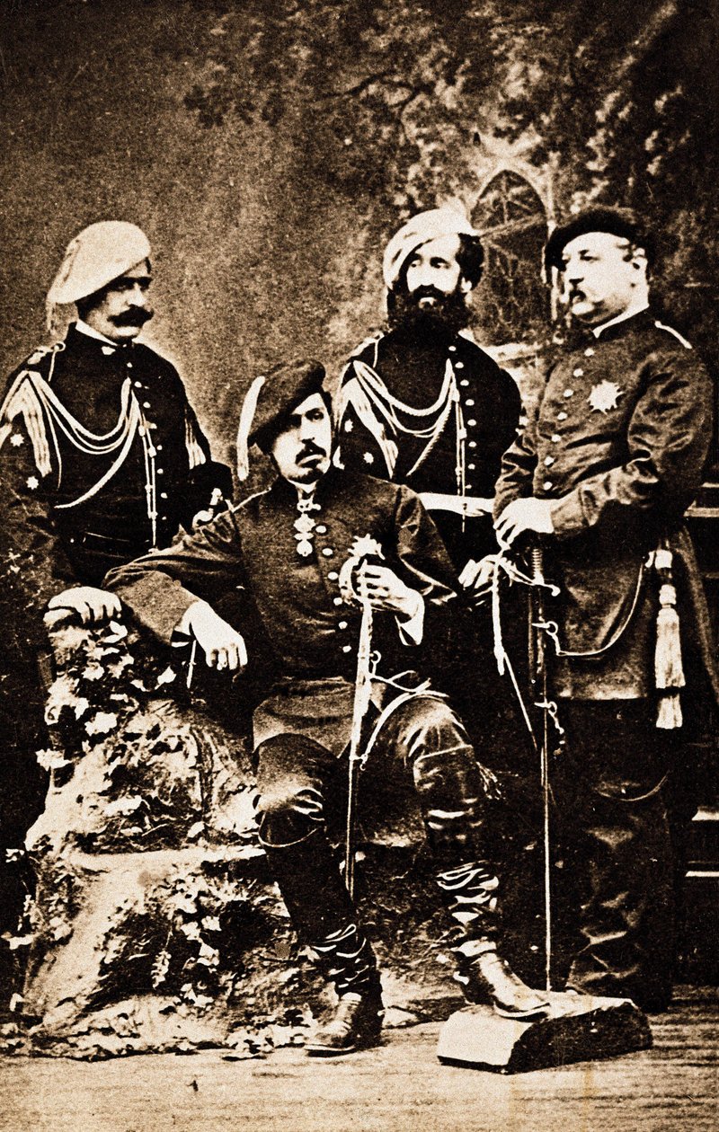 3rd Carlist War: Charles de Bourbon, Duke of Madrid, with his defenders by Unknown photographer