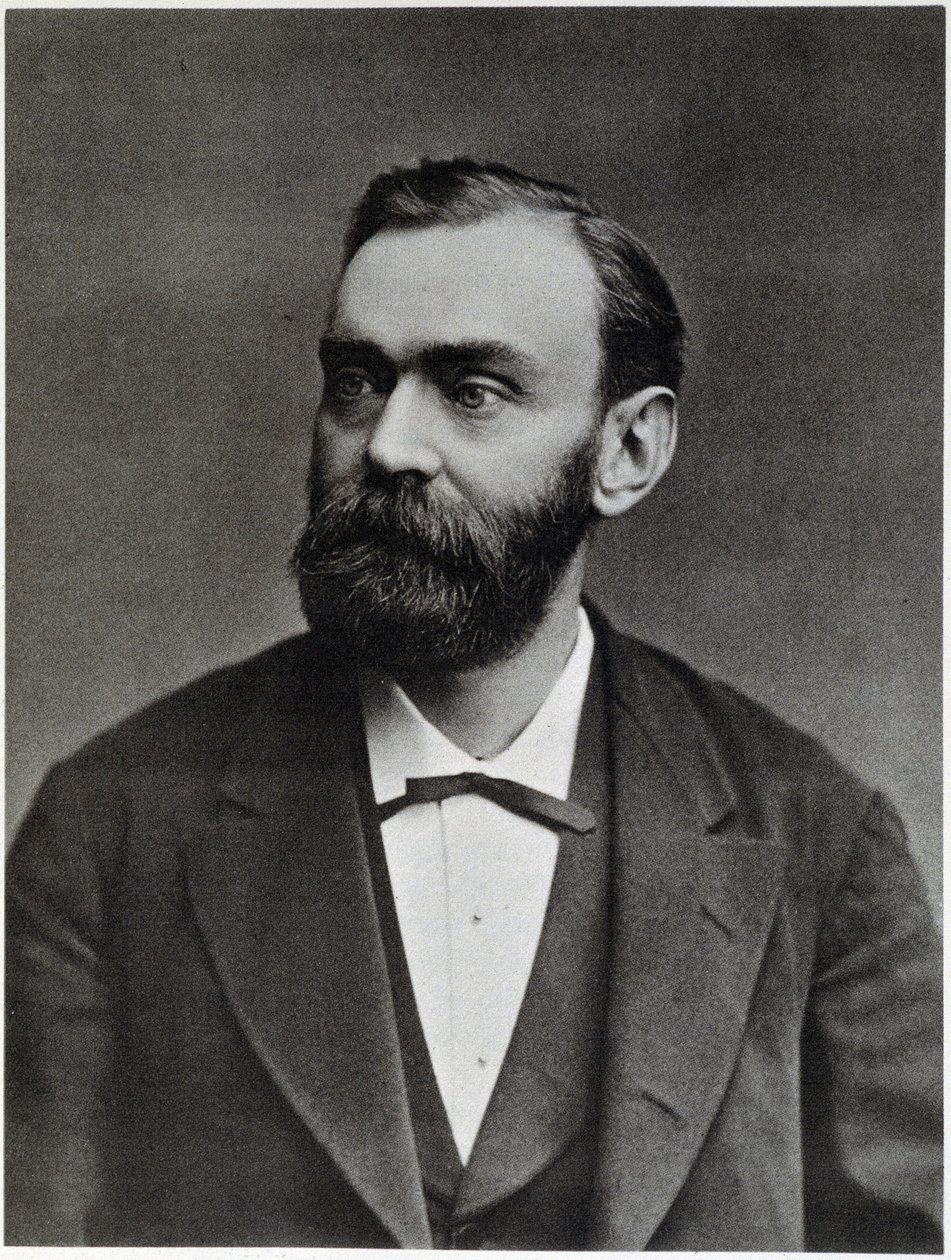 Alfred Nobel at the age of 50 - photography by Unknown photographer