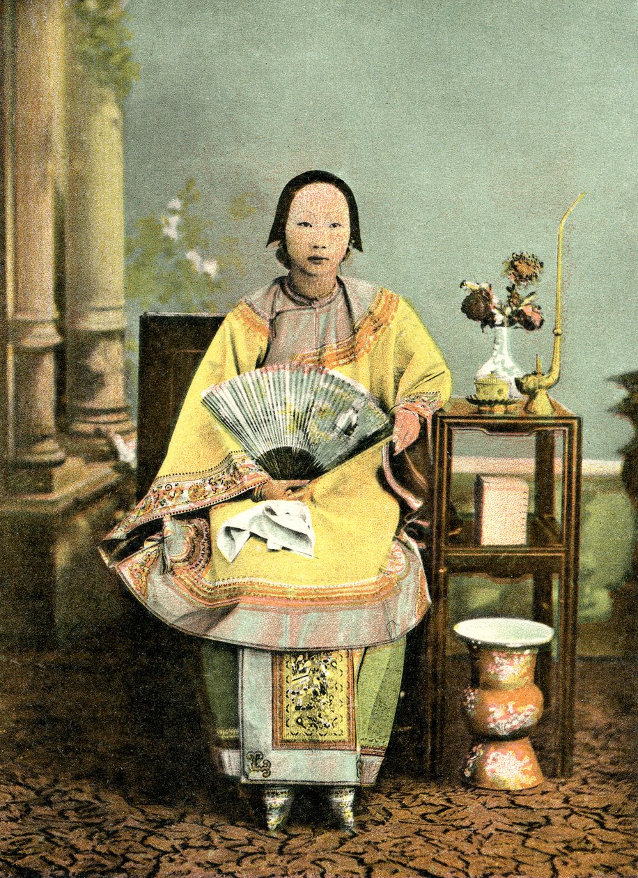 Chinese Lady with Bound Feet, Early 20th Century by Unknown photographer