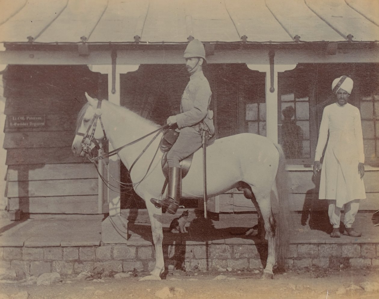 Colonel A M Paterson, commanding 1st Bedfordshire Regiment by Unknown photographer