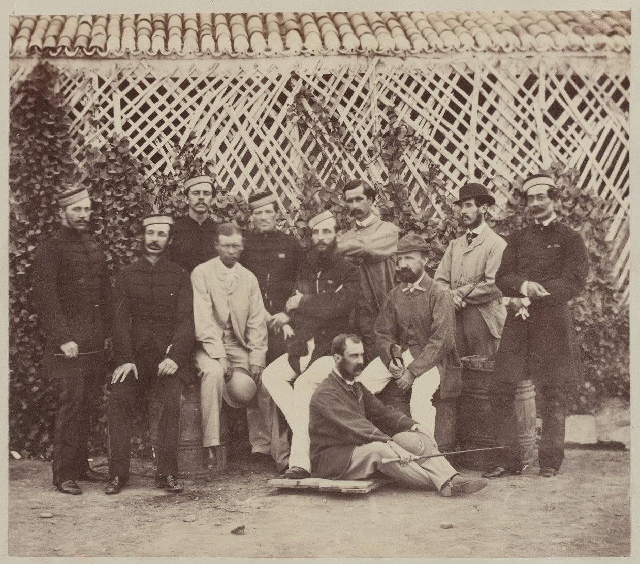 Cricketers, Karachi by Unknown photographer