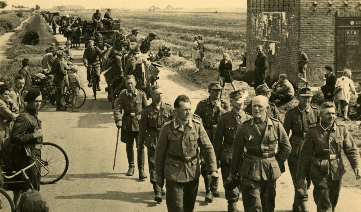 Departure of the Herrenvolk, German Soldiers Leaving the Netherlands, May 1945 by Unknown photographer