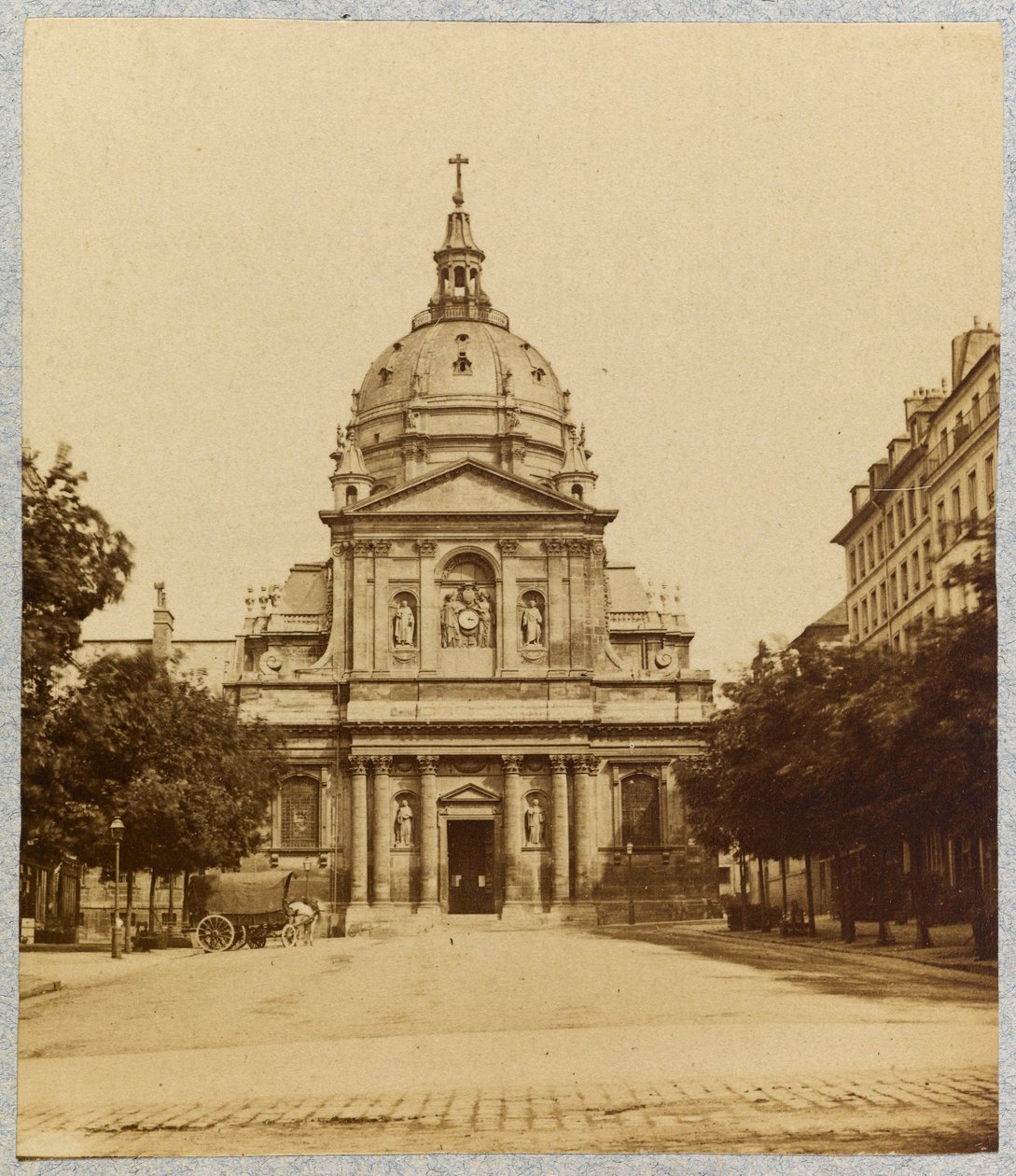 Facade of the Sorbonne Chapel, Paris by Unknown photographer