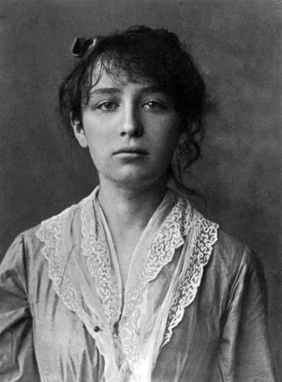 French Sculptor Camille Claudel (1864-1943) Here in 1884 by Unknown photographer