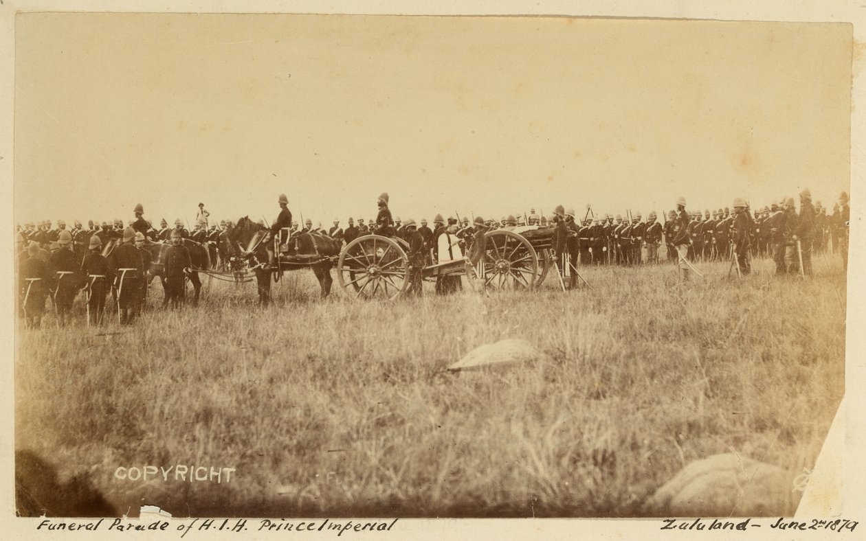 Funeral parade of HIH Prince Imperial, Zululand, 2 June 1879 by Unknown photographer
