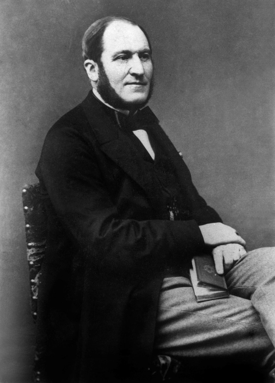 Georges Eugene Haussmann (1809-1891) French Politician Who Was in Charge of Town Planning of Paris During 2nd Empire by Unknown photographer