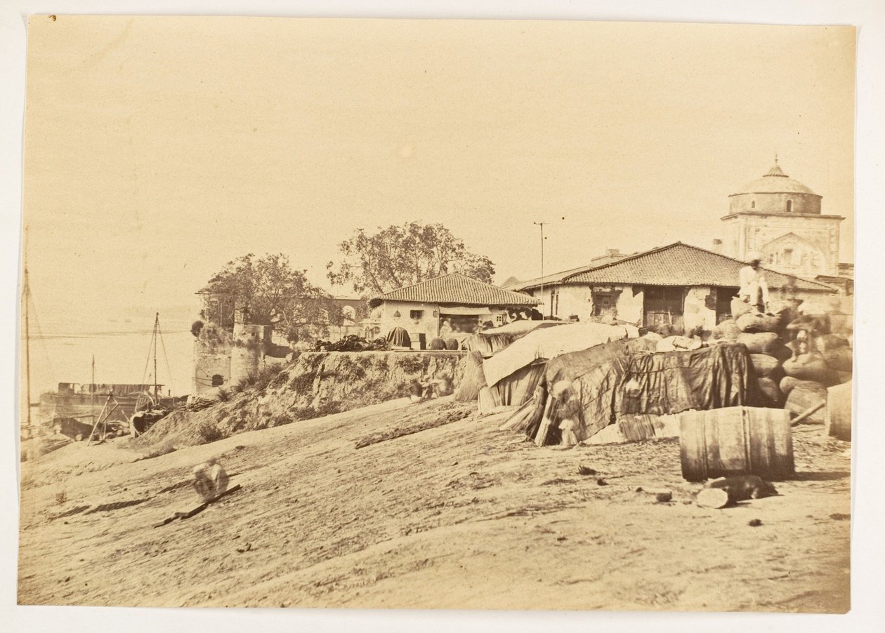 Ghat at Allahabad Fort, India, c.1858-61 by Unknown photographer