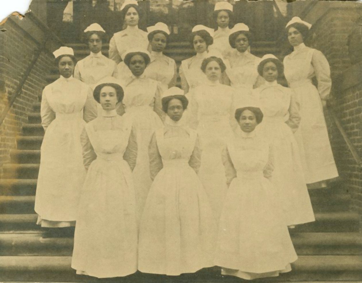 Group portrait of Lincoln School nurses by Unknown photographer