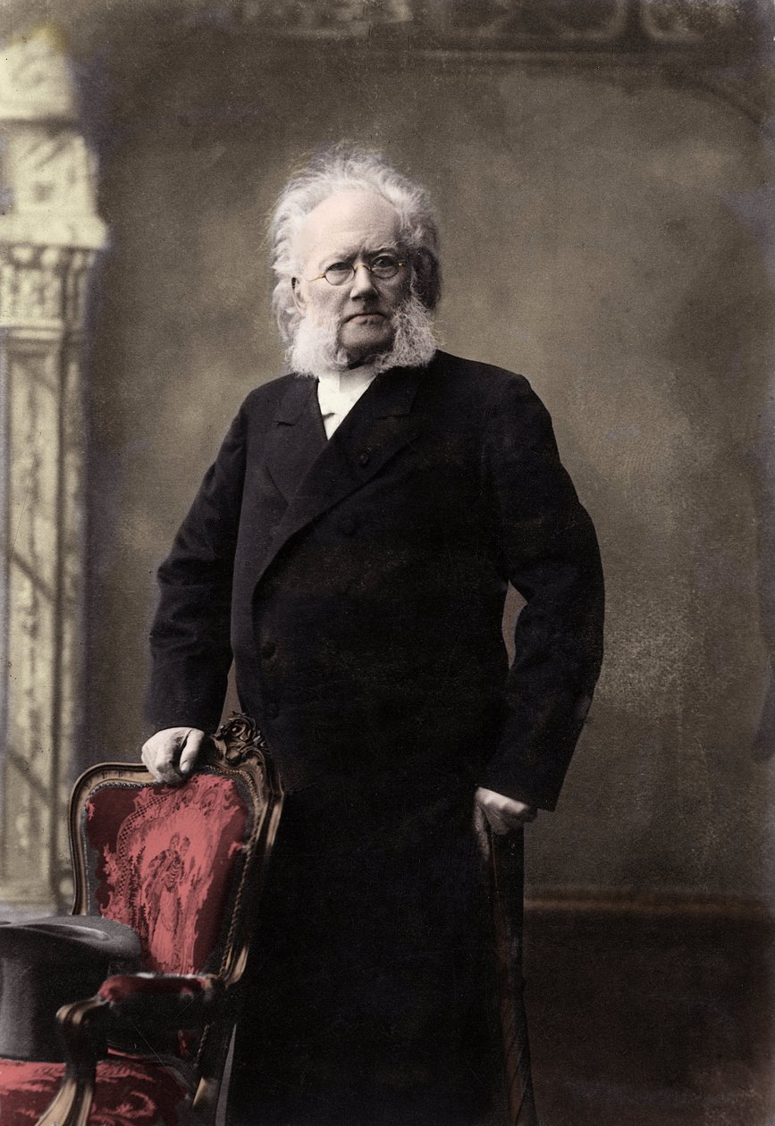 Portrait of Henrik Ibsen (1828-1906), Norwegian poet and dramatist by Unknown photographer