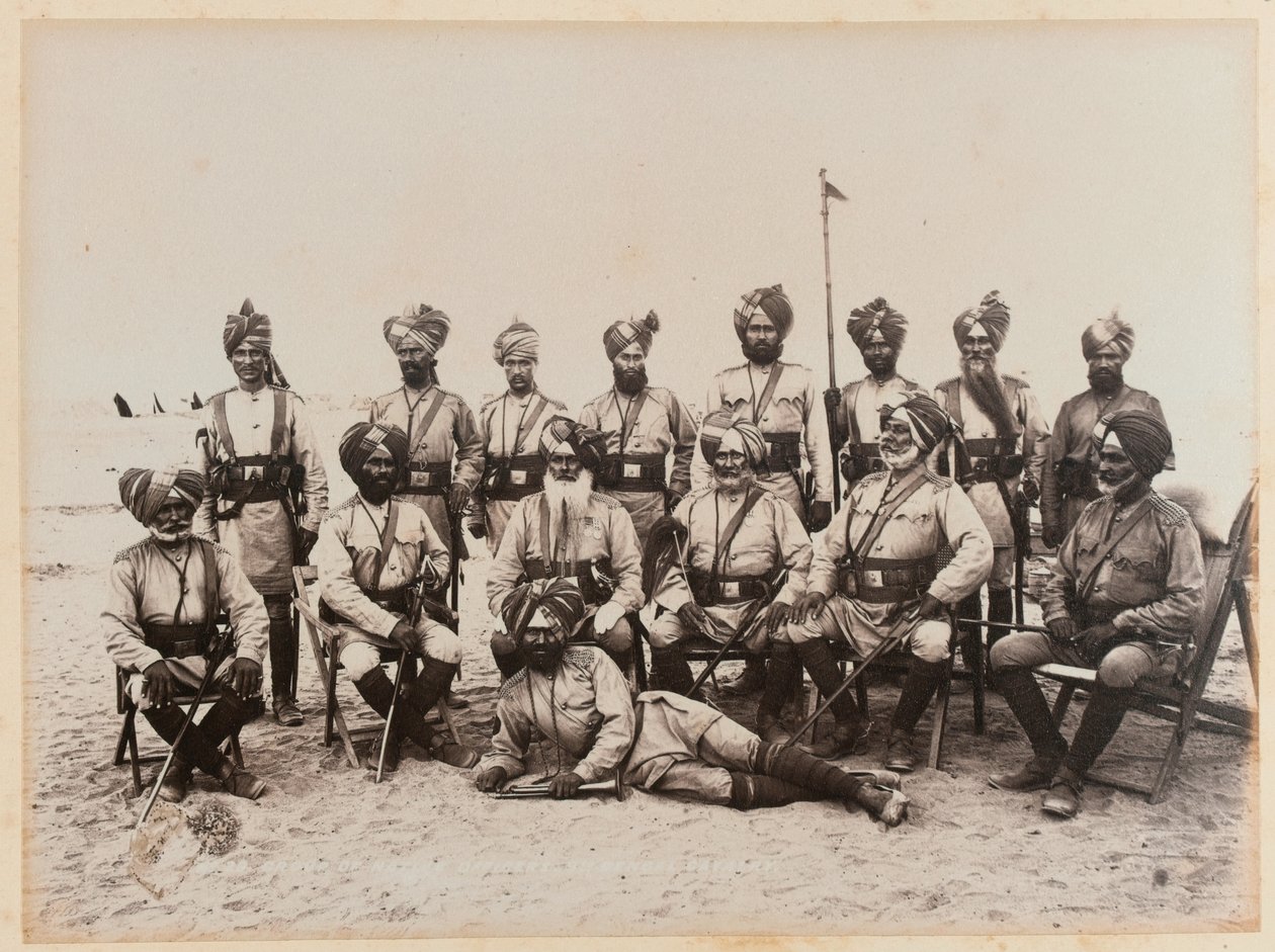 Indian Officers of the 9th Bengal Cavalry, 1885 by Unknown