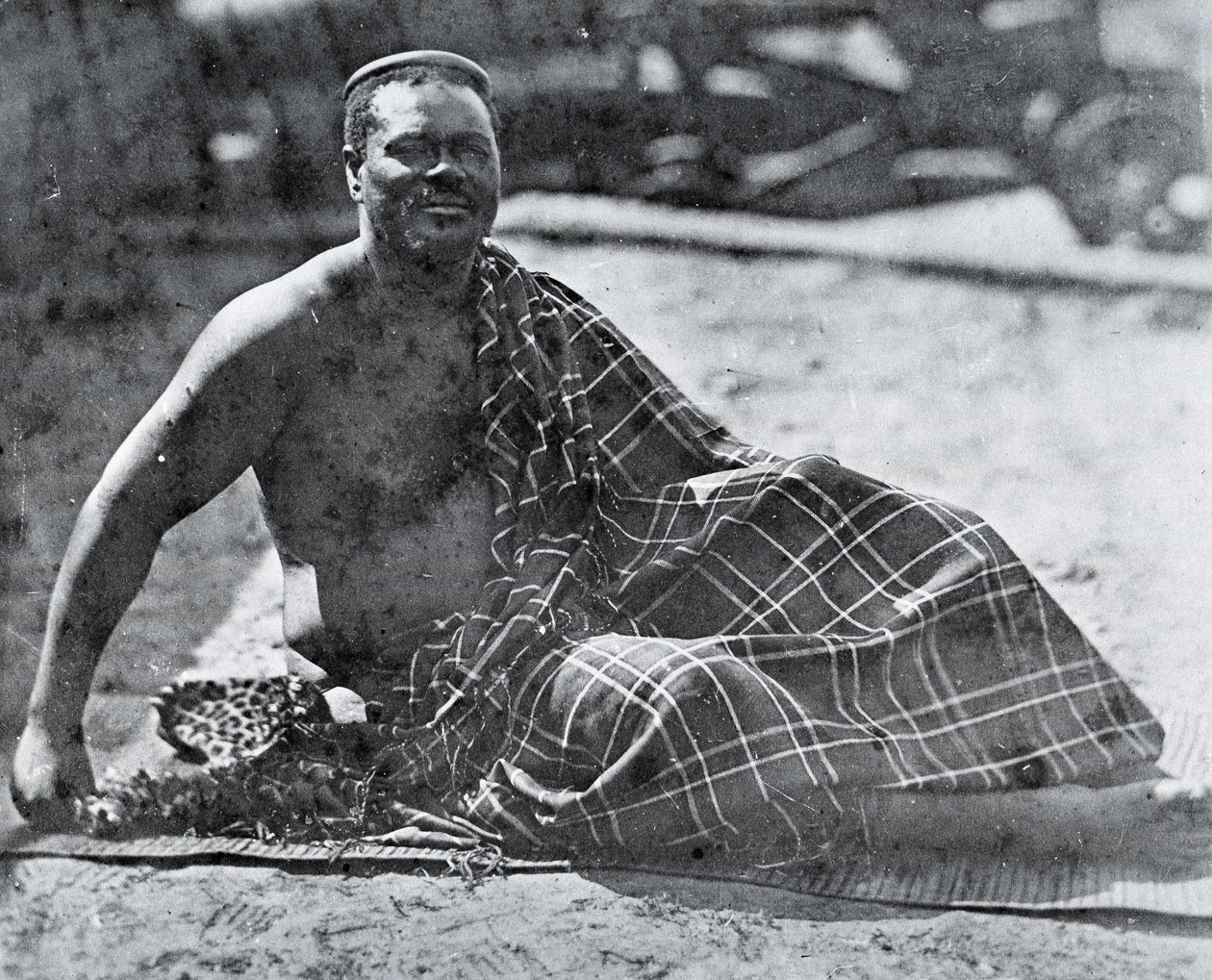 King Cetshwayo in exile at Cape Town by Unknown photographer