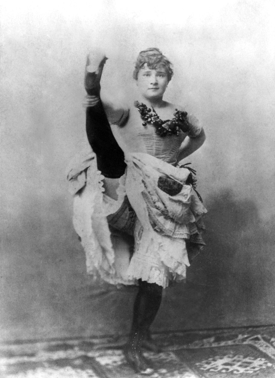 Louise Weber aka La Goulue, French Cancan Dancer at Folies Bergeres in Paris by Unknown photographer