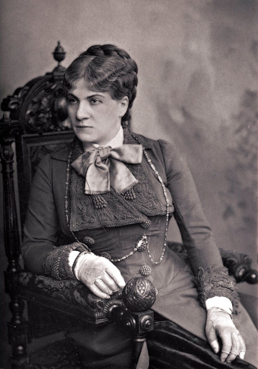 Portrait of Alix Pasca (1835-1914), French comedian. Photography late 19th century by Unknown photographer