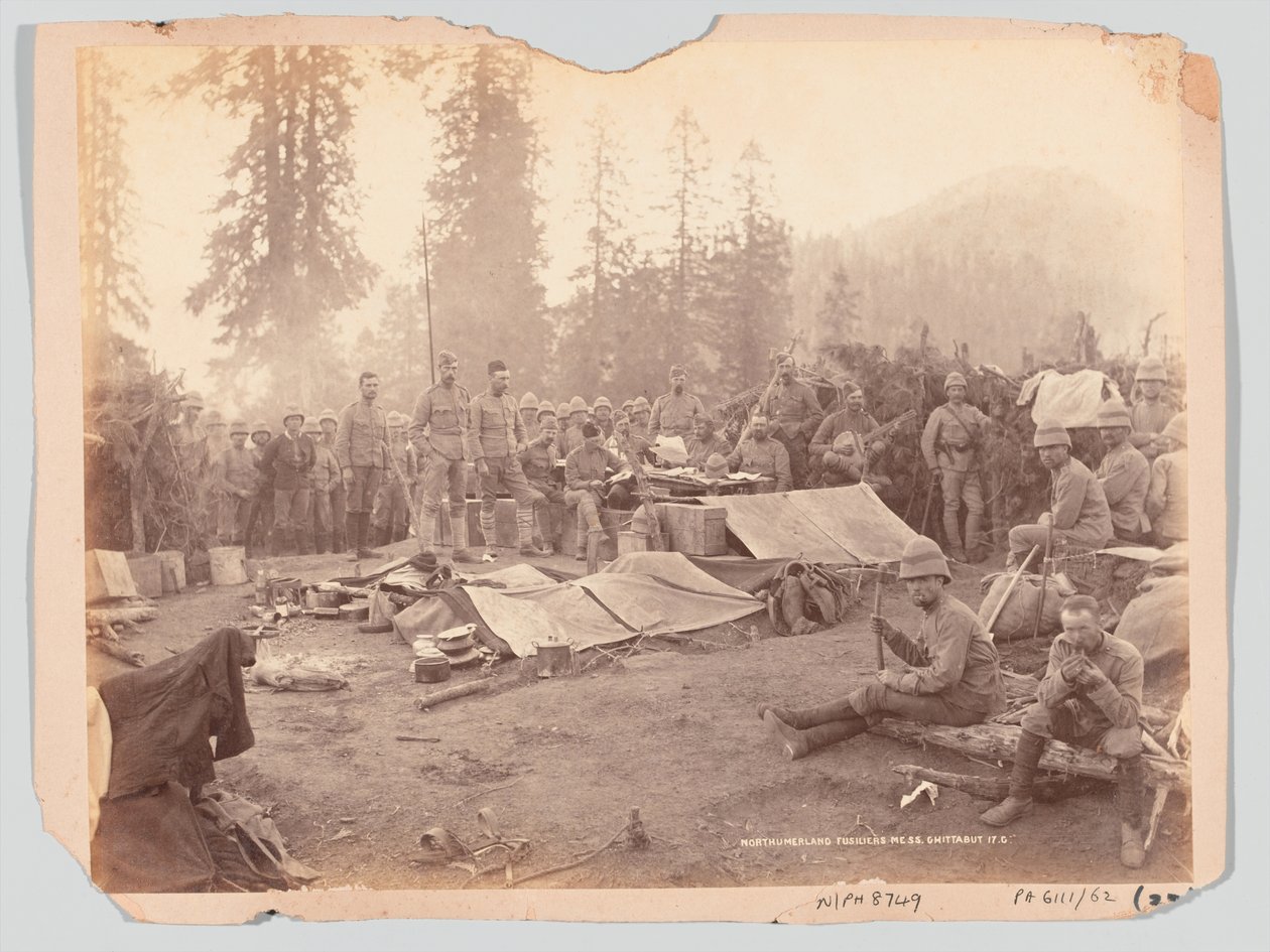 Northumberland Fusiliers Mess During the Black Mountain Expedition by Unknown