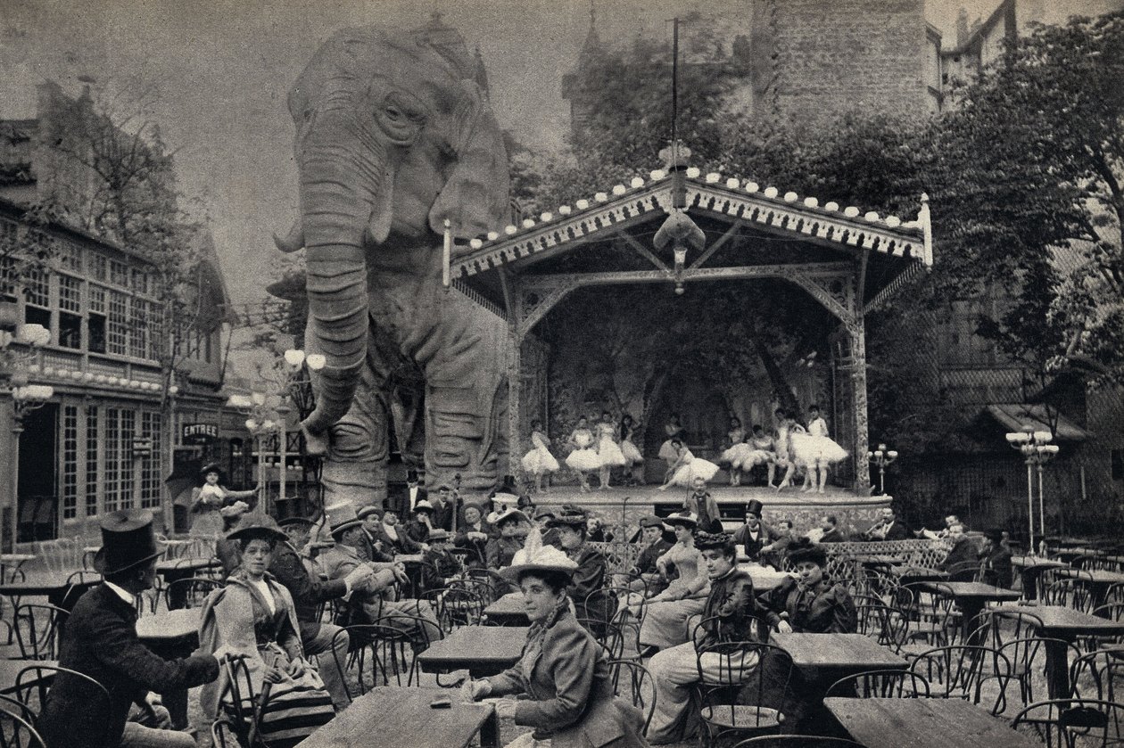 Popular Life Scene at the Moulin Rouge in Paris (Photography, late 19th century) by Unknown photographer