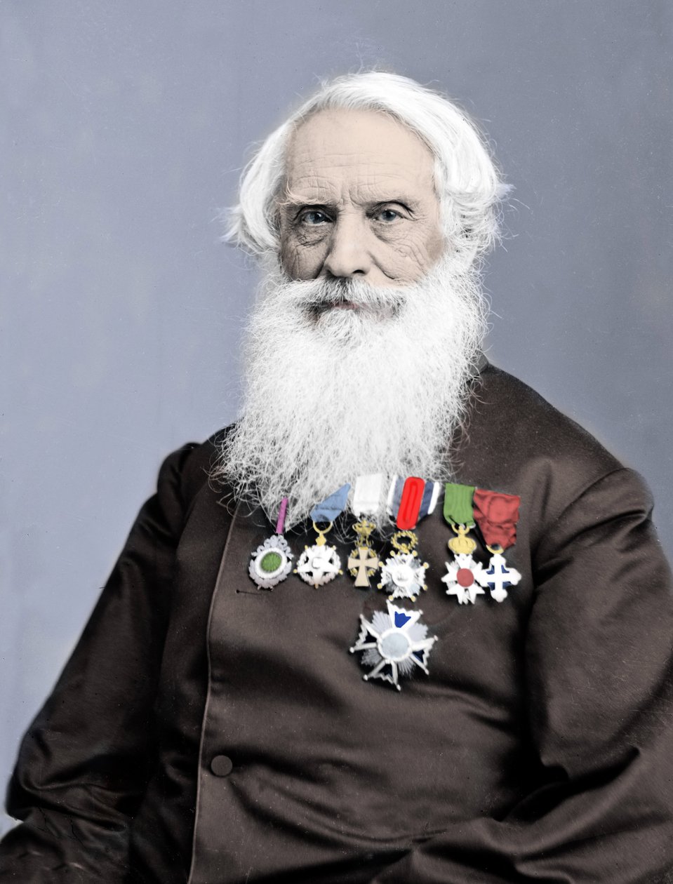Portrait of American Inventor Samuel Finley Breese Morse, Photograph Around 1860 by Unknown photographer