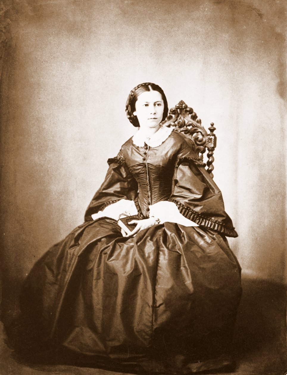 Portrait of Clara Schumann (1819 - 1896), Wife of Robert Schumann by Unknown photographer