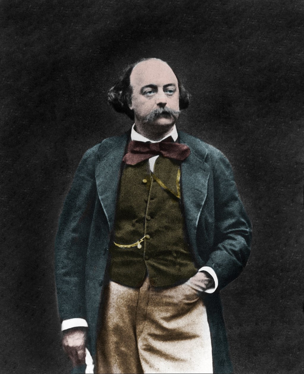 Portrait of English writer Gustave Flaubert (1821-1880) by Unknown photographer