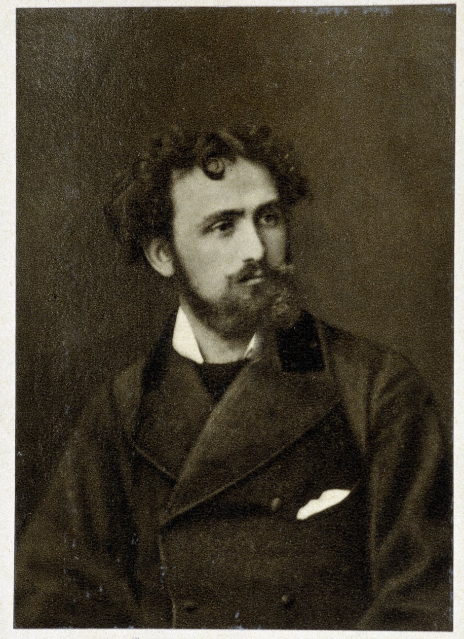 Portrait of Eugène Delacroix (1798 - 1863) in 1854 by Unknown photographer