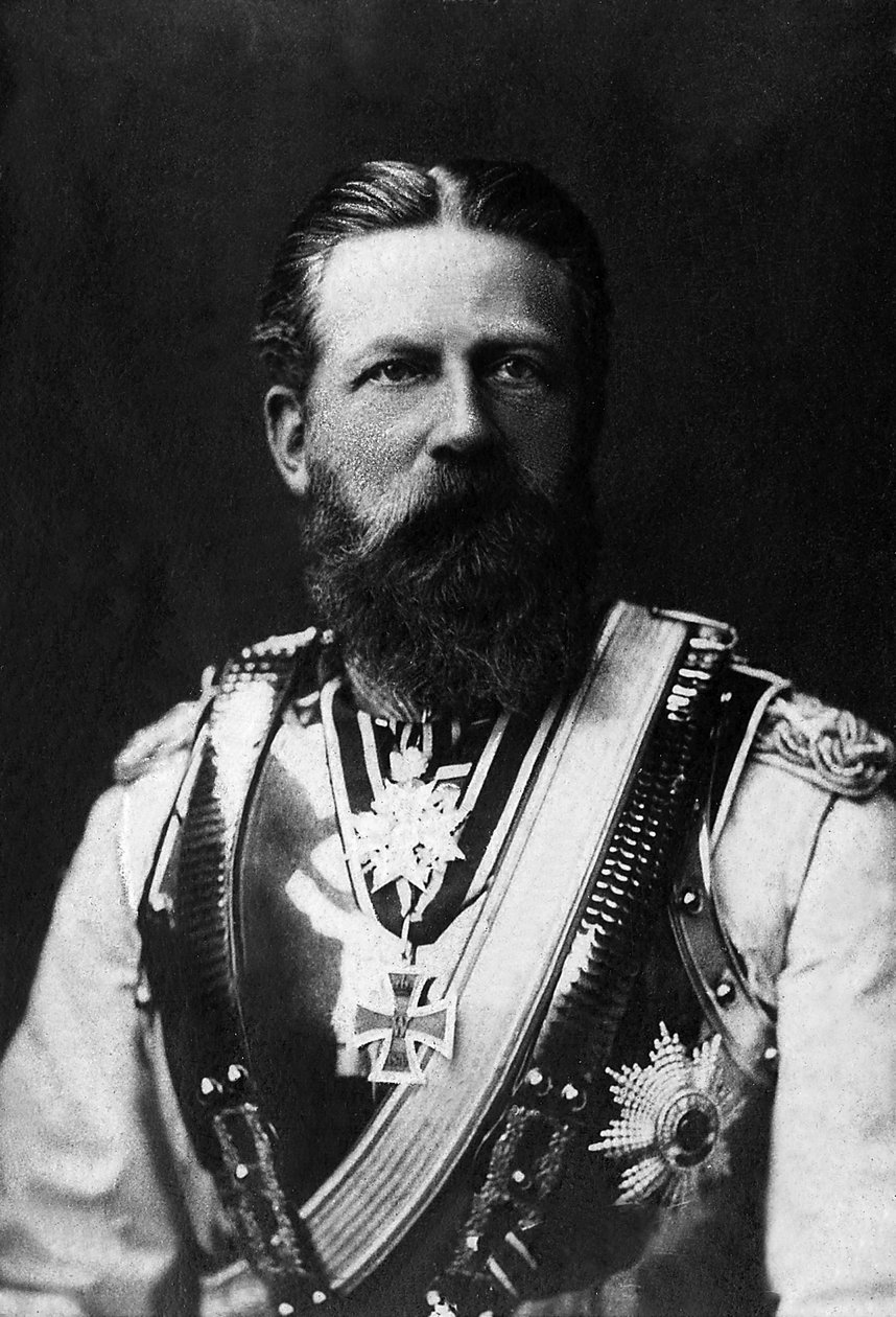 Portrait of Frederick III (1831-1888), King of Prussia and Emperor of Germany in 1888 for 99 Days by Unknown photographer