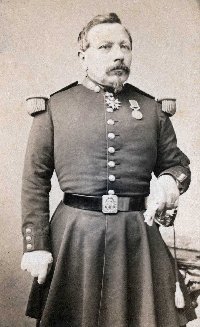 Portrait of General Plombin 19th century photography by Unknown photographer