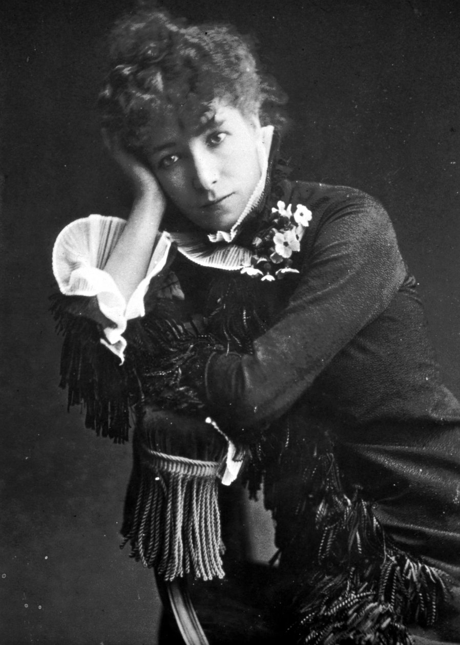Portrait of Henriette Rosine Bernard dit Sarah Bernhardt (1844-1923) by Unknown photographer